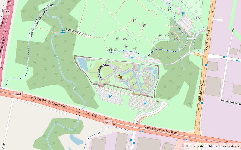 sydney zoo blacktown location map