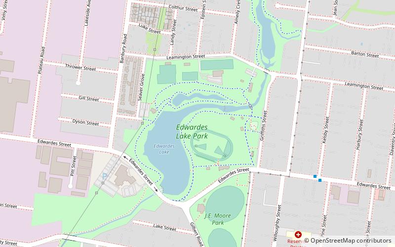 edwardes lake melbourne location map