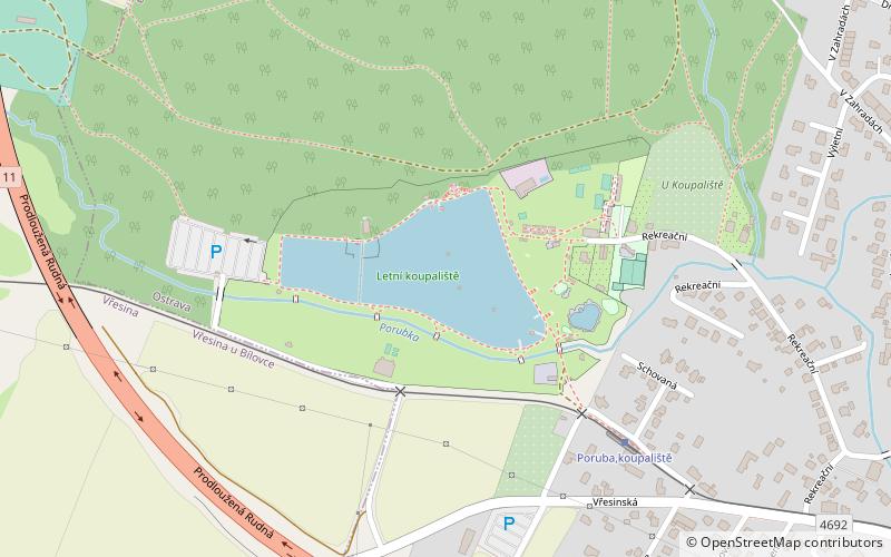 Letní koupaliště location map
