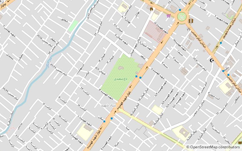 saeedi garden nishapur location map