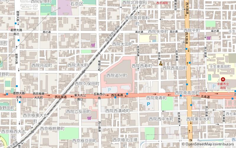 Æon Mall Kyoto Gojō location map