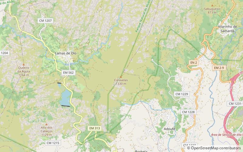 Sierra de Alvão location map