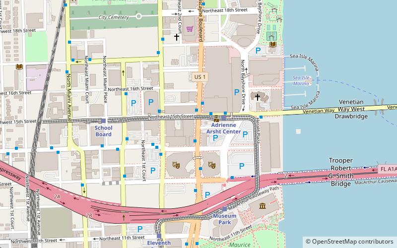pont collins miami location map
