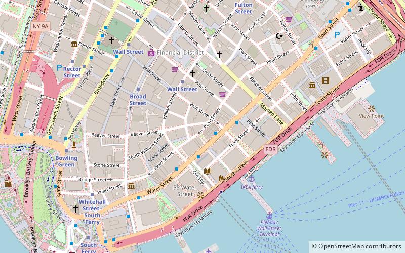 1 Wall Street Court location map